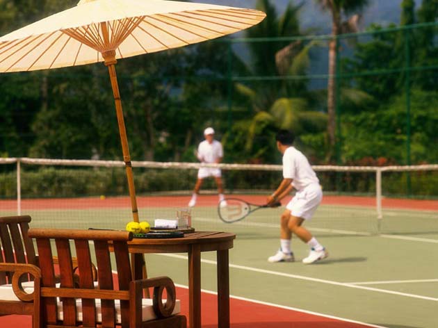 Chiang Mai House. Tennis matches at Four Seasons